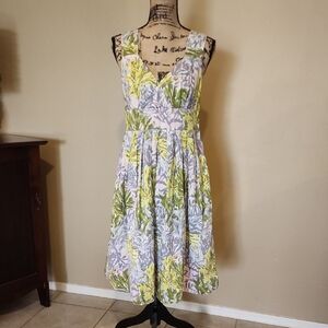 Sundance Classic Cotton Floral Sleeveless Dress. 1950's vibe (12)